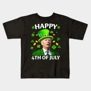 Happy 4th of July Funny Joe Biden Kids T-Shirt